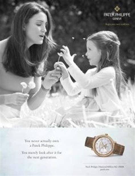 slogan patek philippe|Patek Philippe watch commercial.